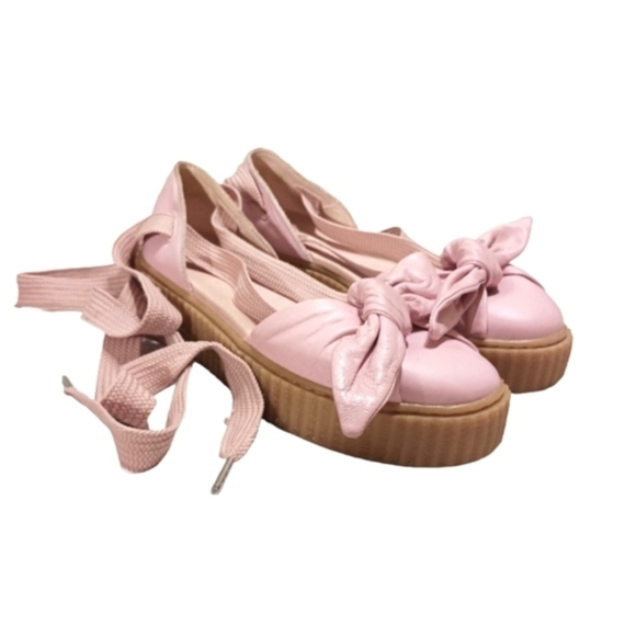 Puma x Fenty by Rihanna Platform Ballerina Shoes Tie Up Sandals - Picture 4 of 10
